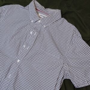 Goodthreads Men's Gingham Shirt - Black and White